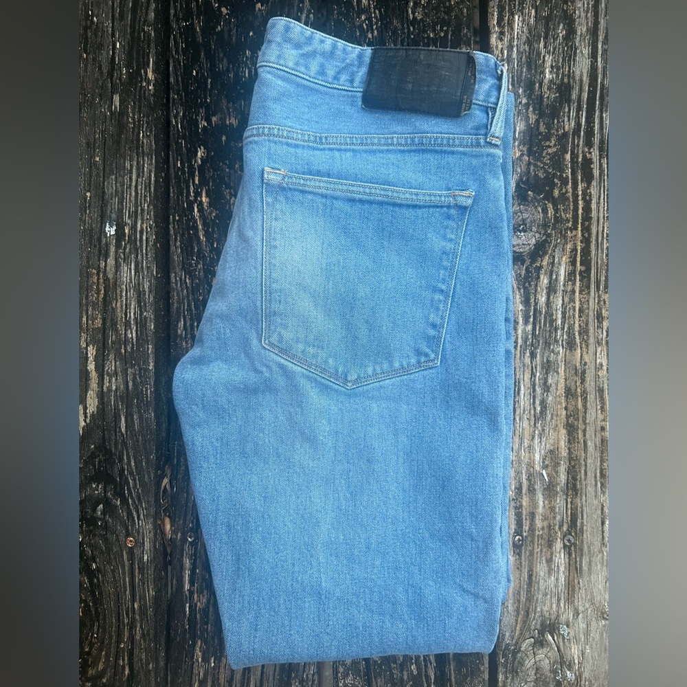 Buck Mason Japanese Denim Maverick Slim 36 X 26 Men’s Button Fly 14 oz Jeans G7